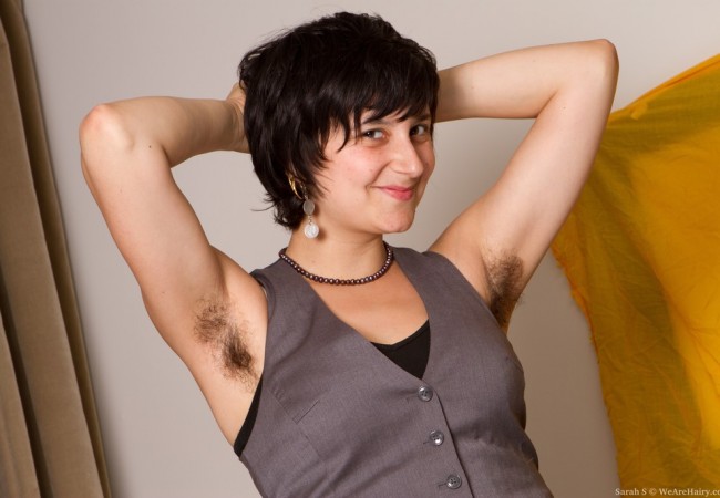 We Are Hairy Sarah S Shows Off Her Hairy Pussy and Armpits